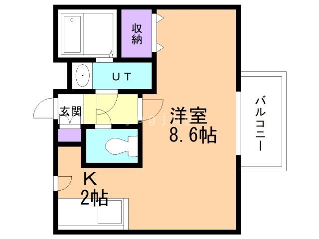 札幌市北区あいの里三条のマンションの間取り