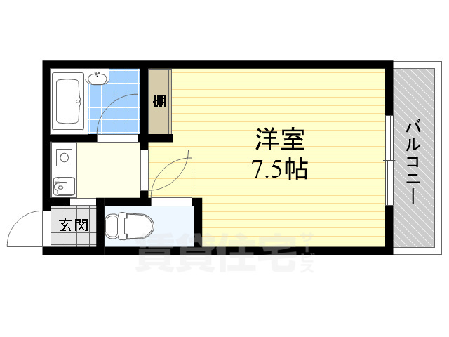 吹田市岸部北のマンションの間取り