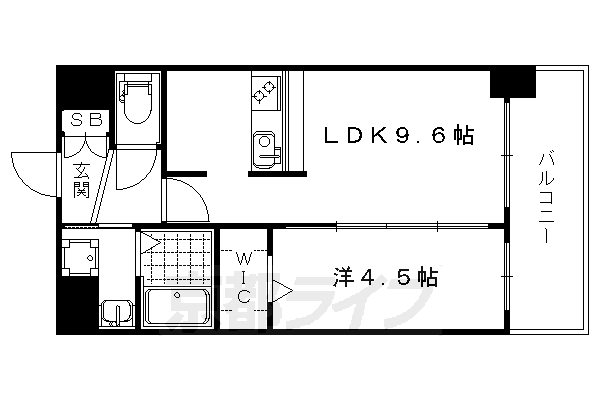 プレデコート西京極の間取り