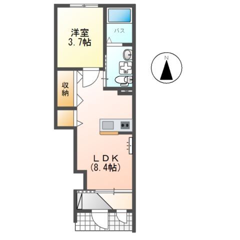 （仮称）塩尻市Ｙ様　新築アパートの間取り