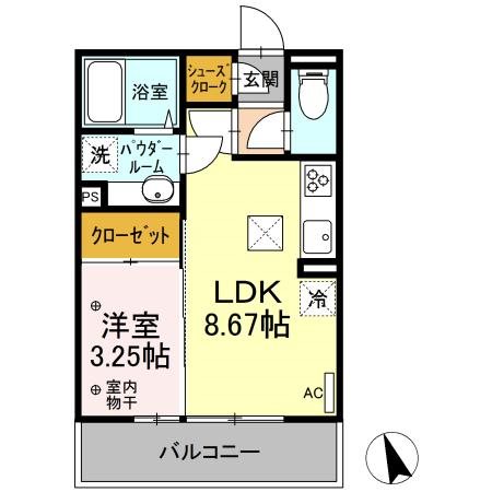 クロッシア三河町の間取り