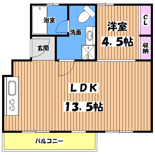 日野市多摩平のマンションの間取り