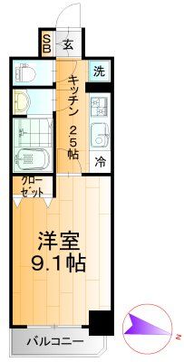 フォーシーズン開成山公園の間取り