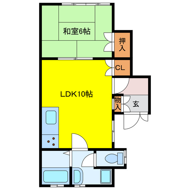 浦川アパートの間取り