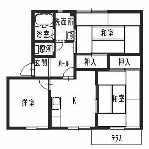 小野市喜多町のアパートの間取り