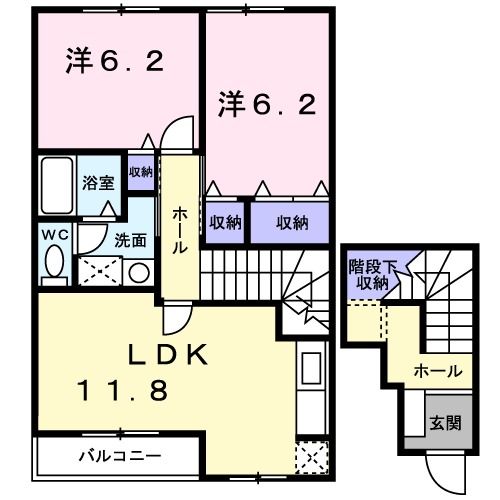 リバーサイド本山　Ａの間取り