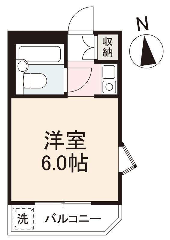 アルファ宮脇町404号の間取り