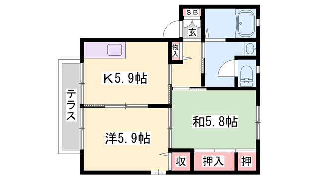 ラ・クレール　A棟の間取り