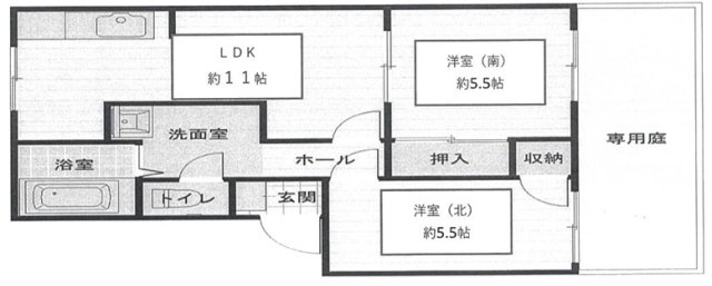 ガーデンベルベIの間取り