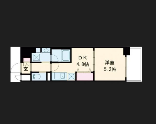 京都市右京区西院日照町のマンションの間取り