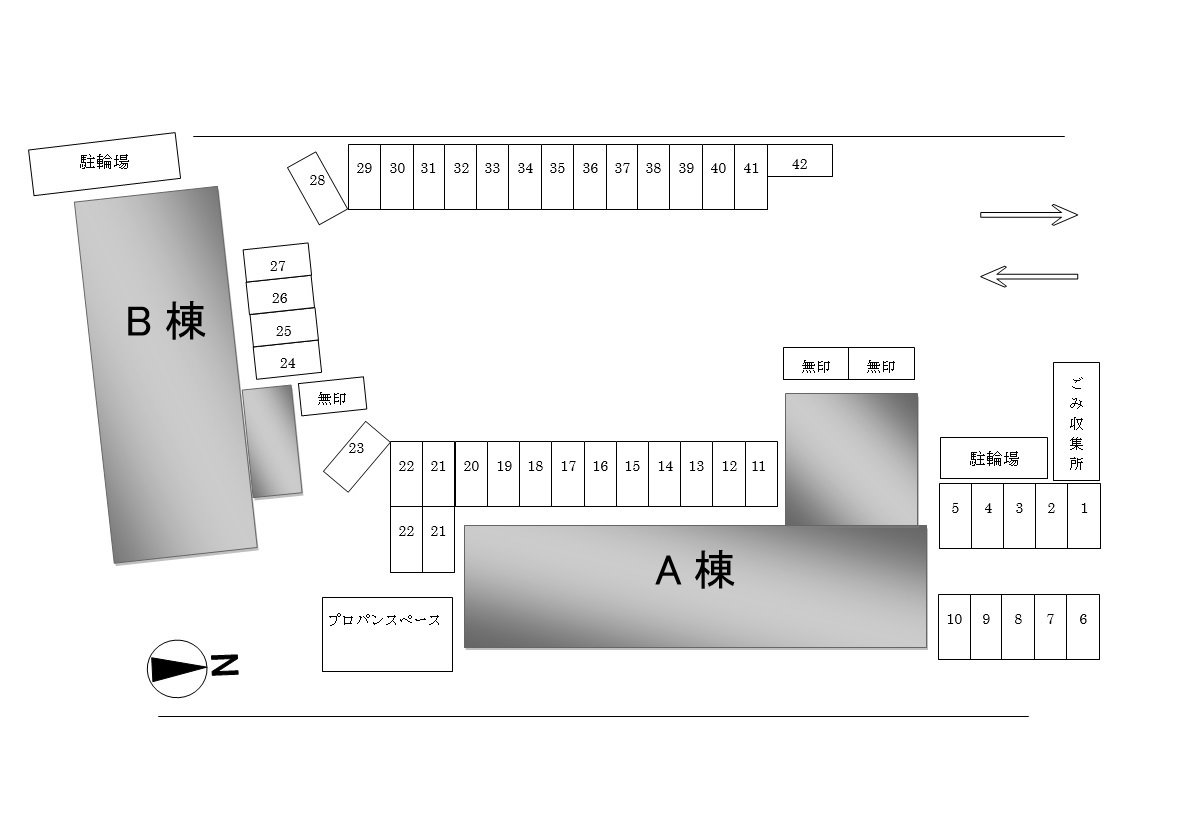 【町屋ライフ　Aの駐車場】