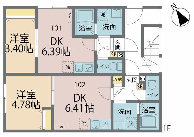 葛飾区立石のアパートの間取り