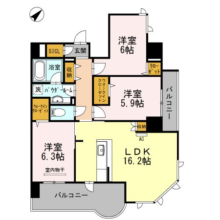 アルカーサル大道の間取り