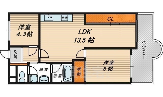 クレアコートの間取り