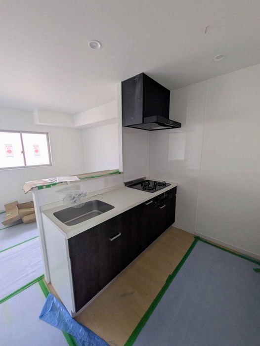 キッチン　建築中