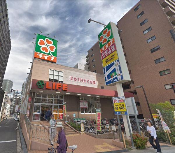 スーパー　ライフ土佐堀店（スーパー）まで432m