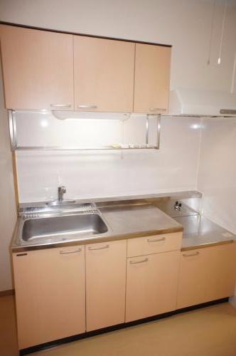 キッチン　ガスコンロ設置可のキッチンです。