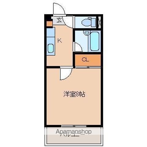 柳丸コーポ北棟の間取り写真