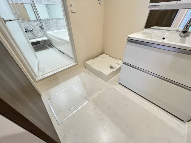 その他　動線の良い洗面所