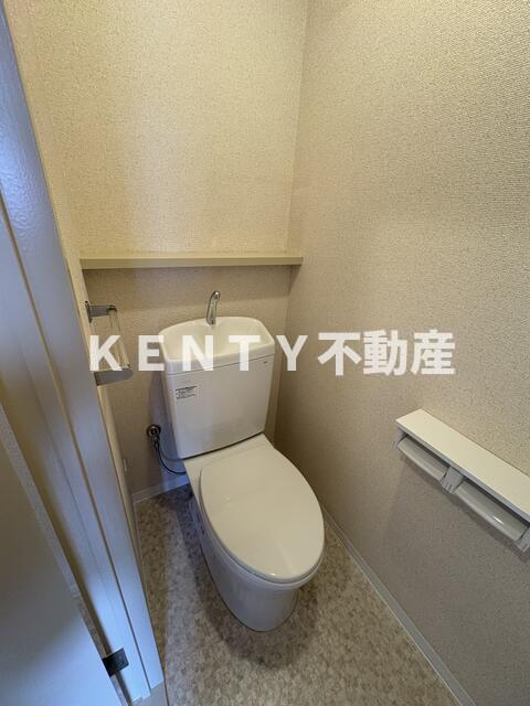 トイレ　ゆったりとした空間のトイレです