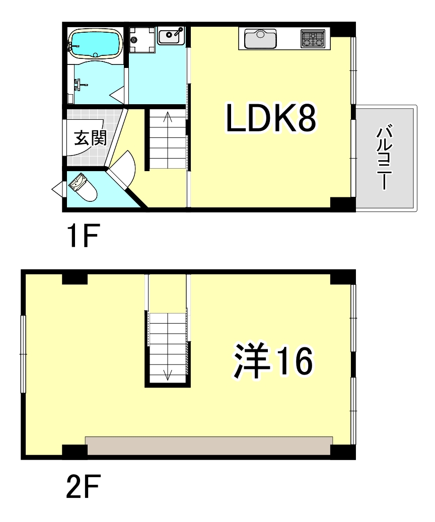 明舞第6団地16号棟の間取り写真
