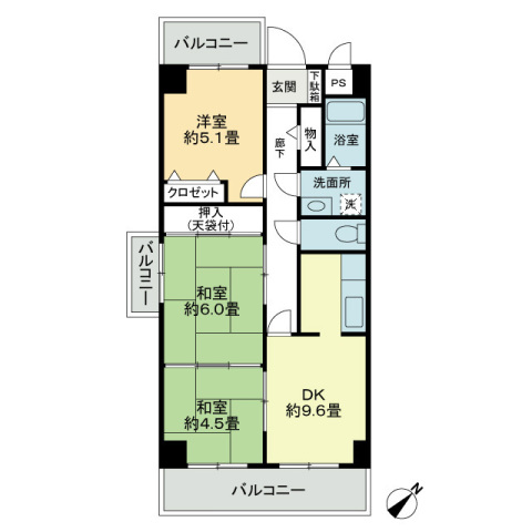 プラージュ司の間取り写真