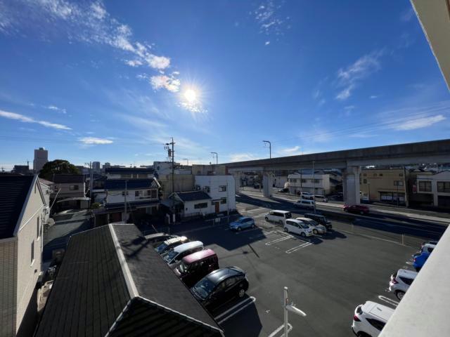 眺望　遠州鉄道の線路が目の前