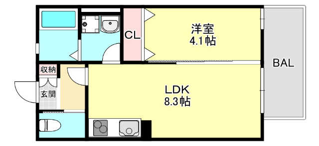 リンクス岡本の間取り写真