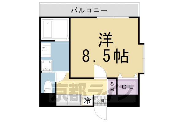 地下鉄烏丸線 今出川駅 徒歩4分 3階建 築15年の間取り写真