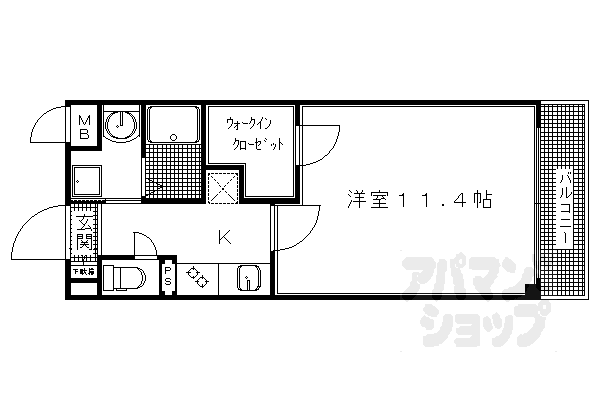 エスリード西小路御池の間取り写真