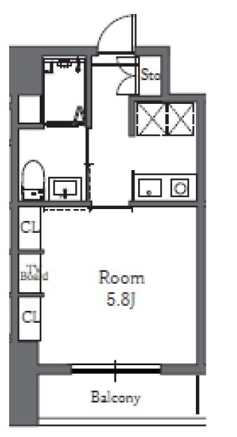 Totsu Residence Shiba 東通レジデンス芝の間取り写真
