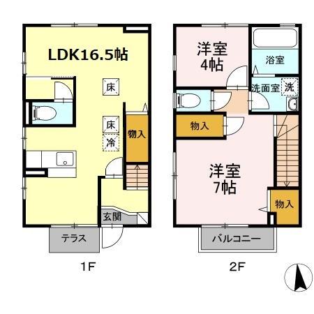 【セジュールネージュの間取り】