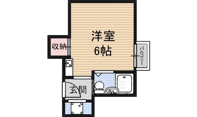 フラット豊島（レディース）の間取り