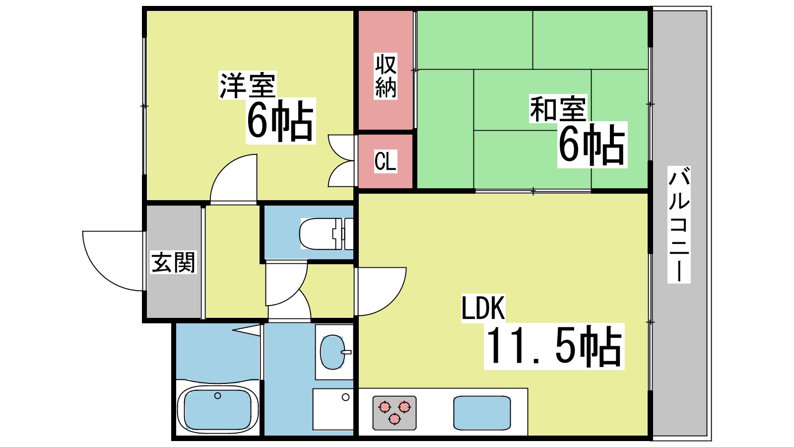 ファミリーハイツ徳井の間取り