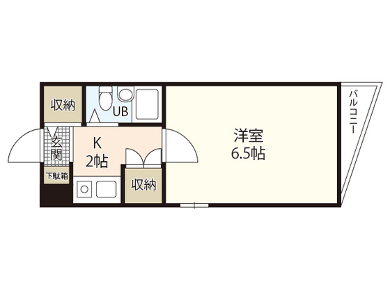 広島市安芸区矢野東のマンションの間取り