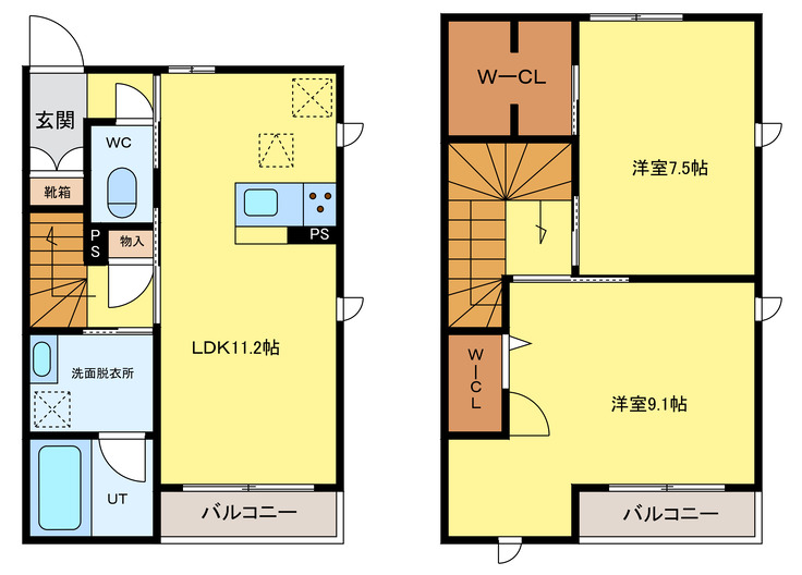 エクラシエ南光台の間取り