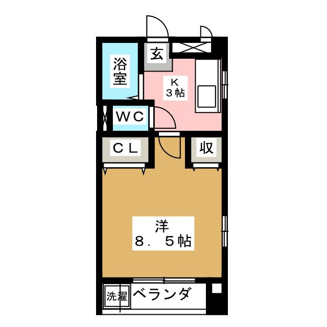 サンヴェール栄生の間取り