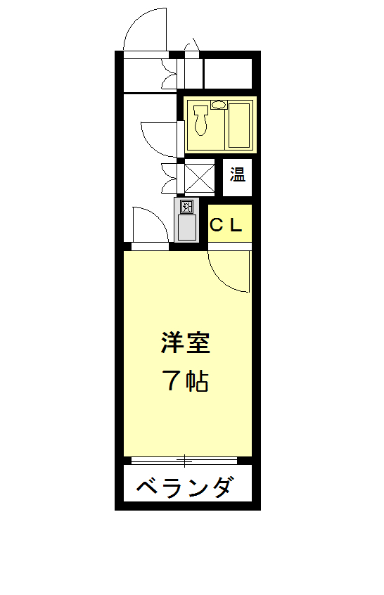 シングルハイツ相模大野の間取り