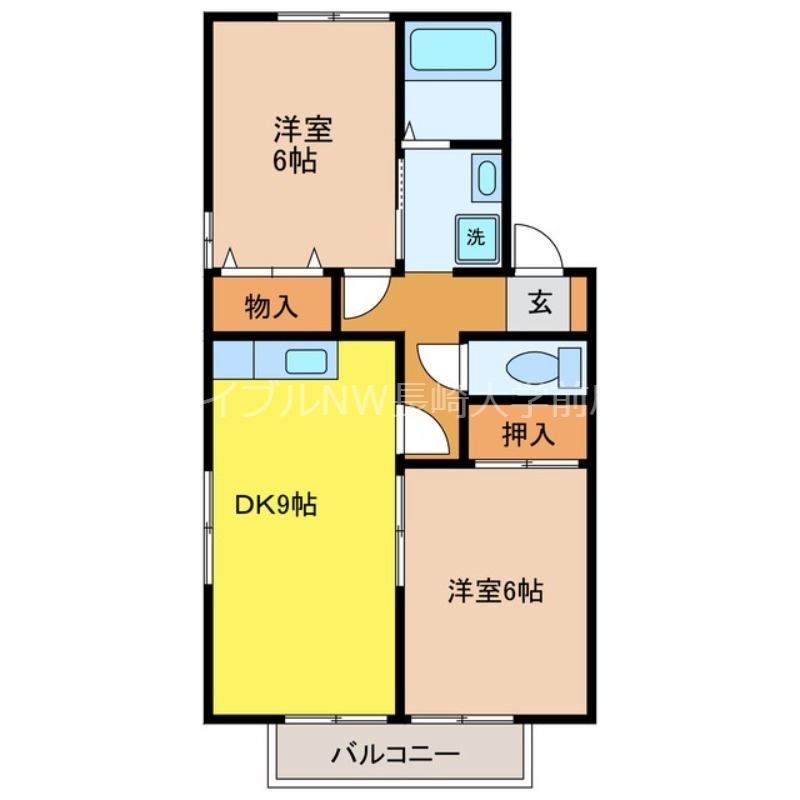 セジュール松永の間取り