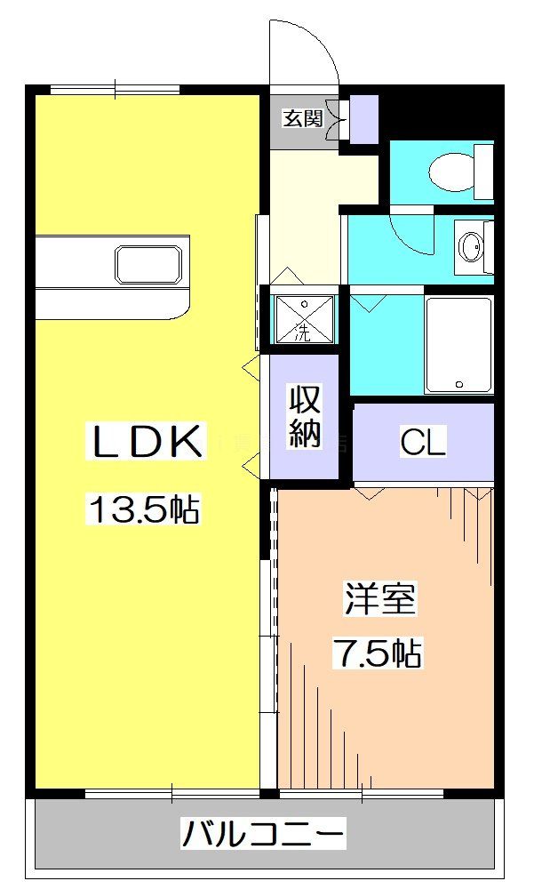 新座市馬場のマンションの間取り