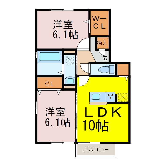 サンセジュール・Ｍの間取り