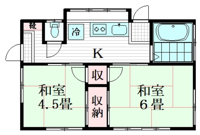 相模町3丁目貸家の間取り