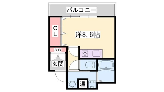 シャトー三和南車崎の間取り