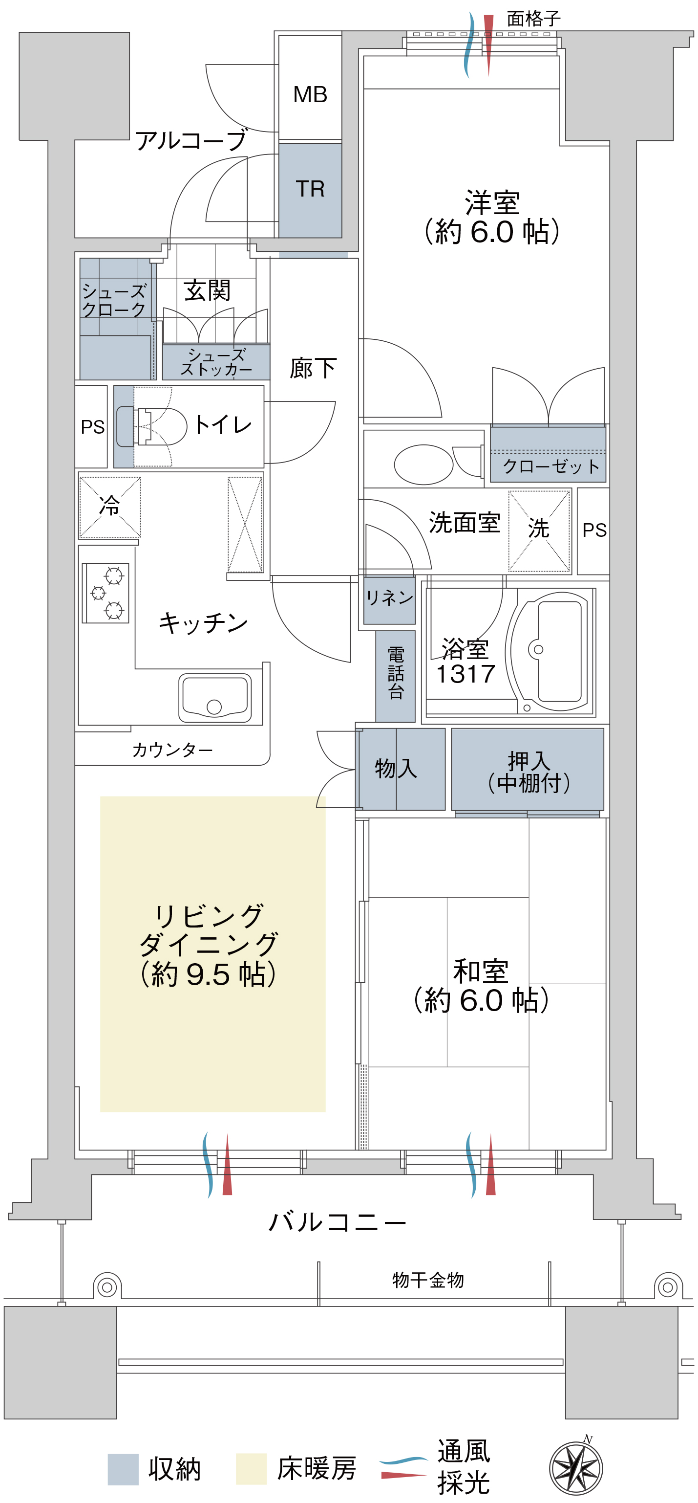 サンデュエル広面IIの間取り