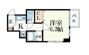 ベラジオ四条堀川の間取り