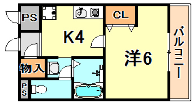 神戸市垂水区天ノ下町のマンションの間取り