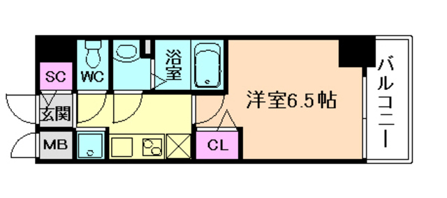 プレサンス梅田北ディアの間取り