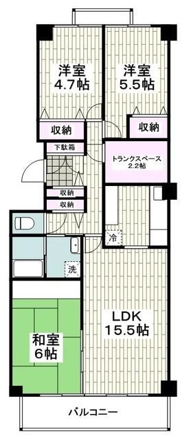 横浜市瀬谷区瀬谷のマンションの間取り