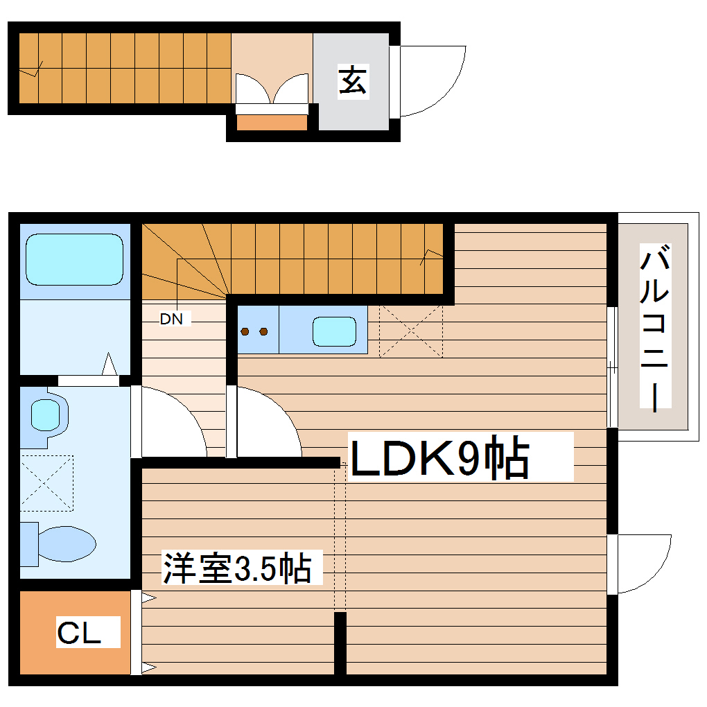 セレスト泉中央IIの間取り