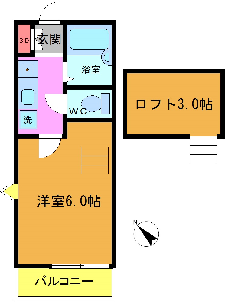 ニューサンハイツIIの間取り